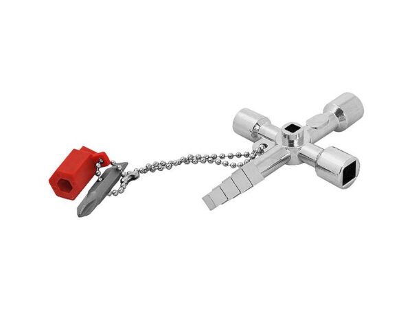 Clé universelle pour armoires techniques.
