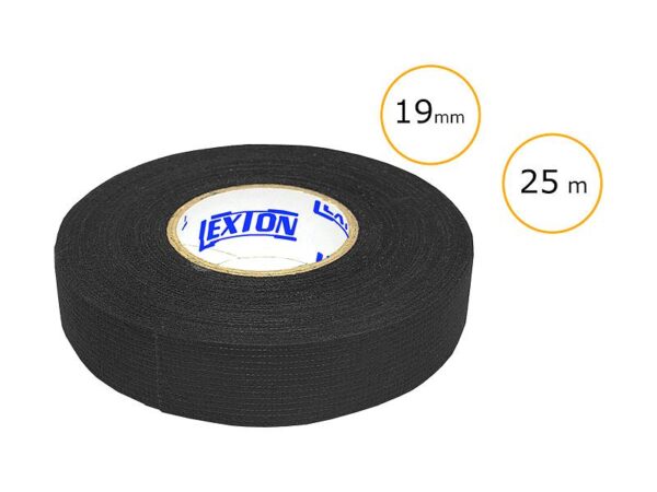 Ruban isolant en tissu PS LEXTON 25m/19mm, toile.