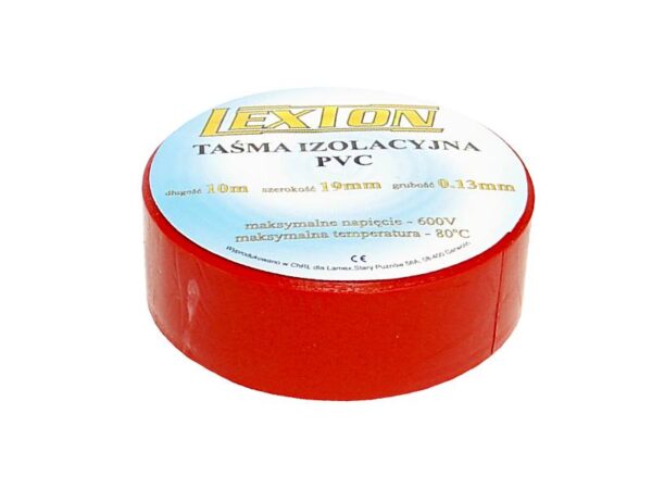 Ruban isolant rouge Lexton, 10 m.