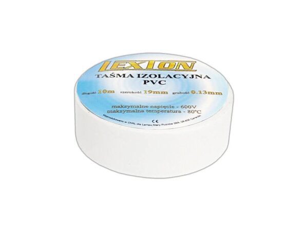 Ruban isolant Lexton, blanc, 10 m.