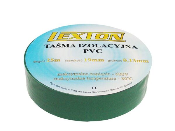 Ruban isolant Lexton, vert, 25 m.