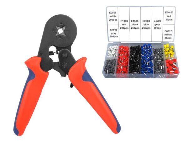 Outil de sertissage pour embouts de 0,25 à 10 mm² + 1200 embouts LTC