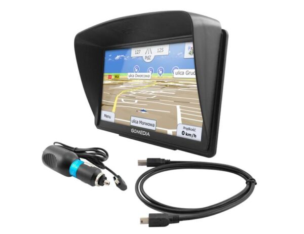Système de navigation GPS PS GOMEDIA GPS 7010 7" avec carte iGO 256 Mo