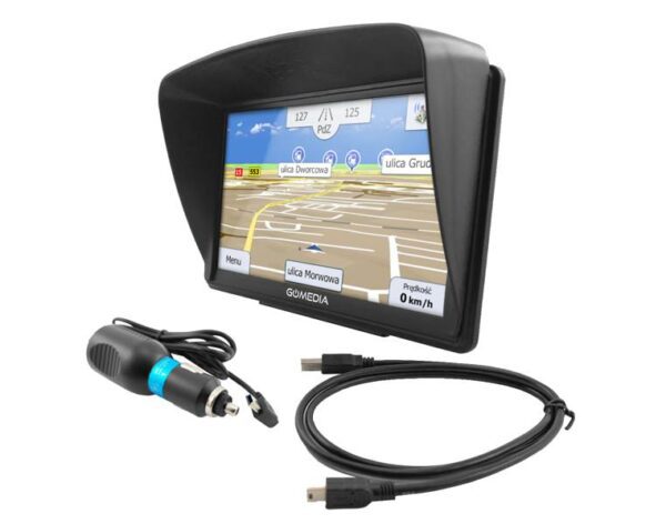 Système de navigation GPS PS GOMEDIA PRO 7010, carte 7" iGO PRIMO TRUCK, 512 Mo