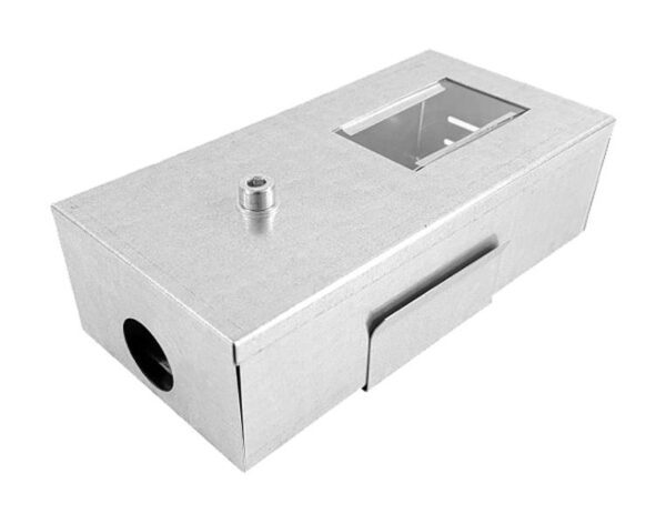 Piège à rongeurs à entrée unique Ekes-Der M-1 pour souris.