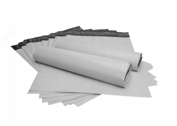 Enveloppes d'expédition Courier en polyéthylène 580x750mm grises, épaisseur 55 microns, 50 pièces.