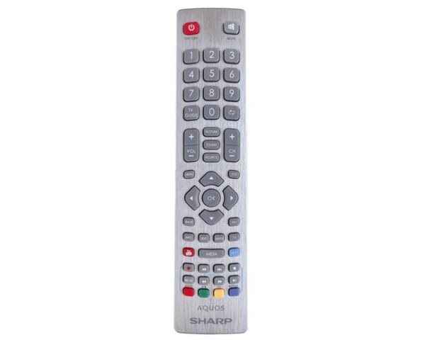Télécommande pour téléviseur LCD SHARP AQUOS, BLAUPUNKT SHW/RMC/0003 Youtube, 3D d'origine (radiocommandée) argent