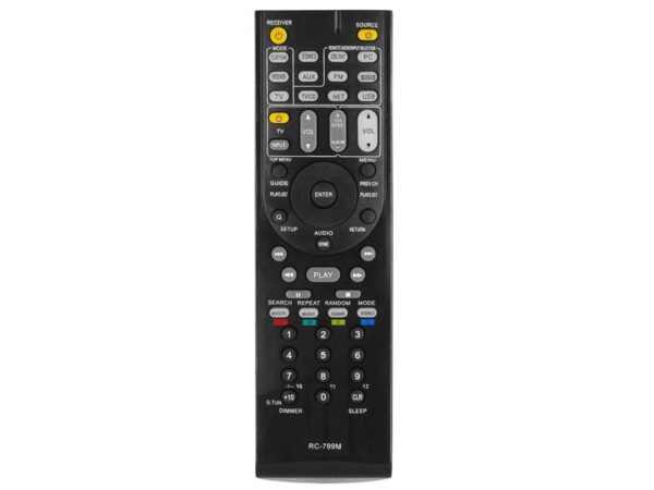 Télécommande pour système home cinéma Onkyo RC799M.