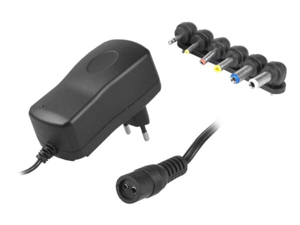 Alimentation régulée 3V-12V/2500mA, 6 broches.