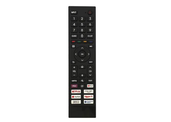 Télécommande pour téléviseur Hisense ERF3B80H - A21180E A20510B NETFLIX, YOUTUBE, PRIME VIDEO, RAKUTEN