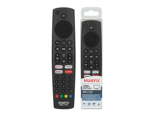 Télécommande pour téléviseur LCD Grundig RM-L1732 : YouTube, Netflix, Prime Video, Google Play