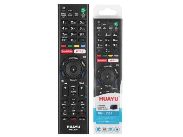 Télécommande pour téléviseur LCD/LED Sony RM-L1351, Netflix, Google Play, YouTube.