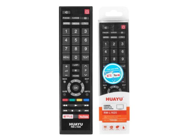 Télécommande pour téléviseur LCD/LED Toshiba RM-L1625 NETFLIX, YOUTUBE.