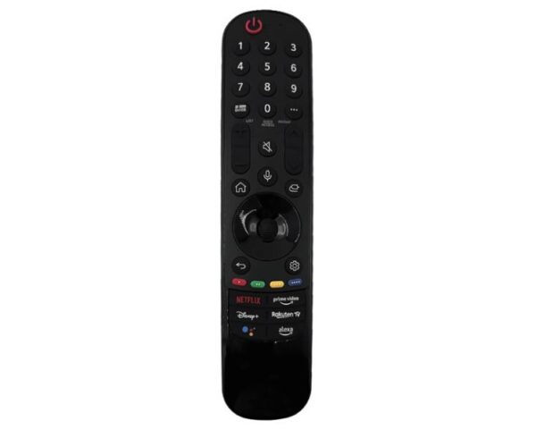 Télécommande vocale pour téléviseur LG MR22GA, HQ AKB76039902, compatible avec Netflix, Prime Video et Disney+.