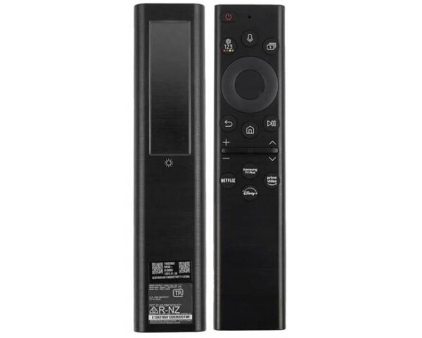 Télécommande pour téléviseur SAMSUNG RM-S2300-V3 (BN59-01385D), avec panneau solaire, SMART, NETFLIX, PRIME VIDEO, DISNEY+, fonction vocale et prise USB-C.