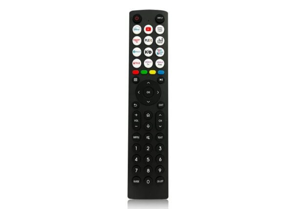 Télécommande pour téléviseur LCD Hisense ERF2J36H compatible avec Netflix, YouTube, Disney+ et Rakuten