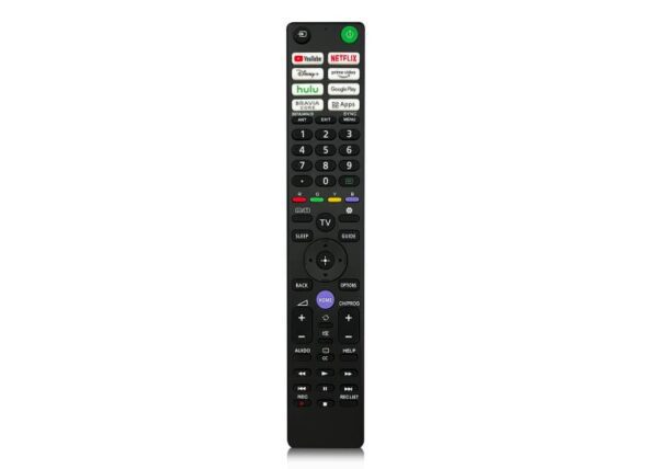 Télécommande universelle pour téléviseurs intelligents SONY, YouTube, Netflix, Disney+, Prime Video, Google Play, Bravia Core et applications.