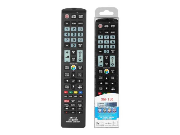 Télécommande universelle SM-1LC pour téléviseurs LCD/LED Samsung, Netflix, Amazon, 3D.
