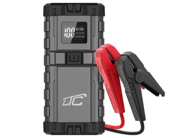 Démarreur de secours PS Jump Starter LTC START 24 000 mAh/2 500 A, batterie externe QC Type-C PD 65 W/sortie USB 3 A DC 12 V