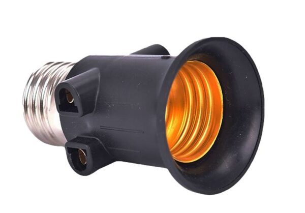 Adaptateur répartiteur d'ampoule E27 (Thief) Noir HQ