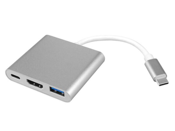 Adaptateur Type-C, répartiteur HDMI + Type-C + USB, DEX.