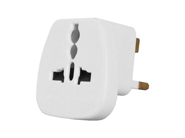 Adaptateur secteur universel - Prise anglaise, blanc avec protection