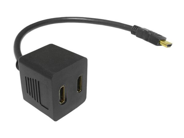 Adaptateur HDMI avec 2 prises sur un câble de 30 cm