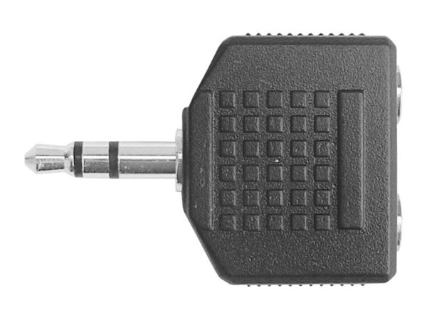 Adaptateur jack : fiche 3,5 mm - 2 prises 3,5 mm