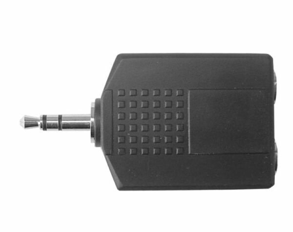 Adaptateur jack : fiche 3,5 mm - 2 prises 6,3 mm