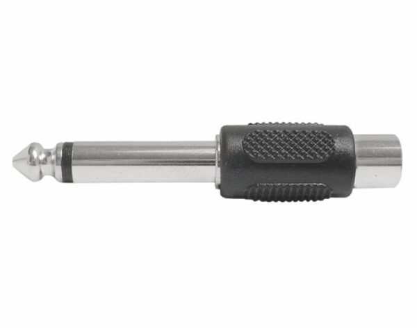 Adaptateur jack : fiche mono 6,3 mm - prise RCA