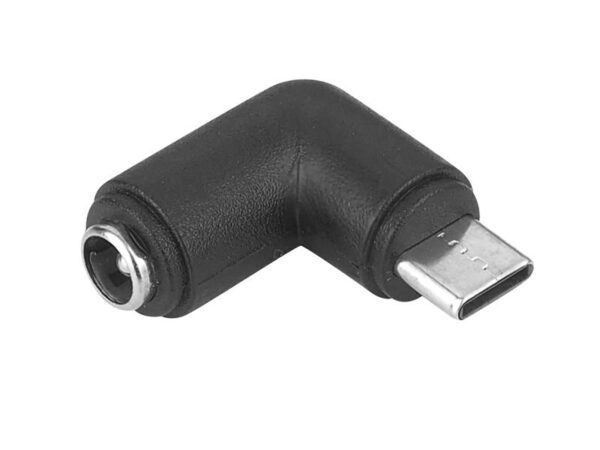 Adaptateur : USB Type-C - DC 2.1 coudé