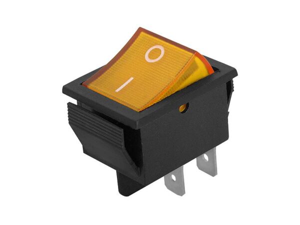 Interrupteur MK 621 lumineux grand jaune