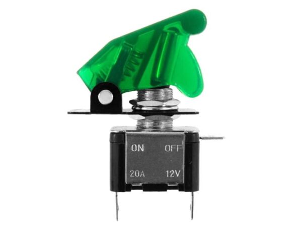 Interrupteur Top Gun 12 V, max. 20 A, vert 58096