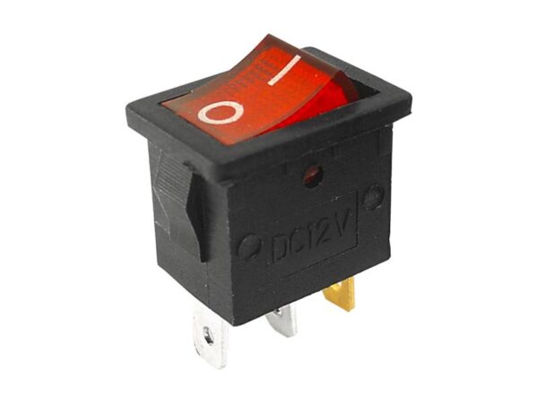 Interrupteur lumineux IRS-701DC 12 V, rouge