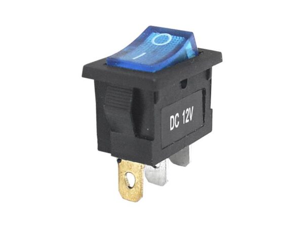 Interrupteur lumineux IRS-701DC 12V, bleu.