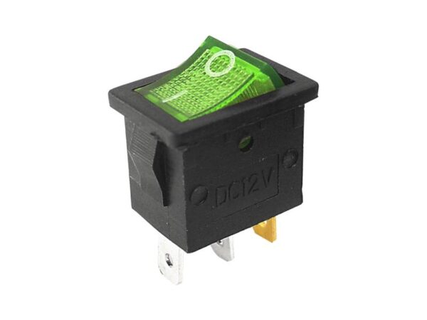 Interrupteur lumineux IRS-701DC 12 V, vert