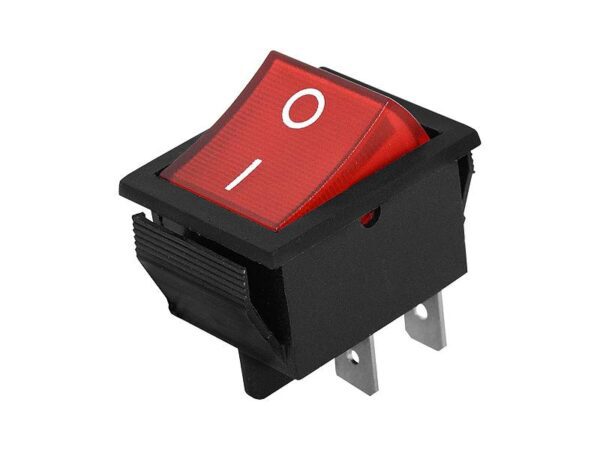 Interrupteur MK 621 lumineux grand rouge