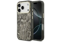 Étui Guess Python Pattern MagSafe pour     iPhone 17 Pro Max marron GUHMP17XHIMPYGW