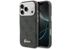 Étui Guess 4G Script MagSafe pour iPhone   17 Pro noir GUHMP17L5P4FWMSK
