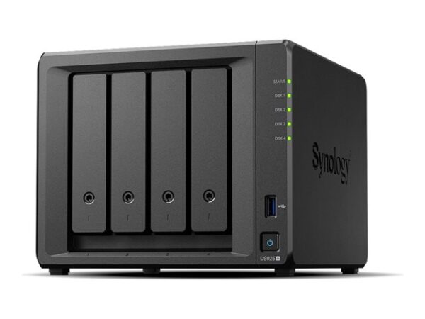 Synology - DiskStation DS925+ NAS avancé 4 baies pour PME - Stockage de fichiers / Sauvegarde - Réseau 2.5Gbit/s
