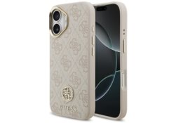 Étui Guess 4G Strass Logo MagSafe pour     iPhone 17 rose GUHMP17SP4GRMDEP