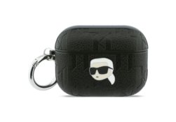 Étui Karl Lagerfeld Monogram Karl Head   pour AirPods Pro 3 noir KLAP3PGKIPK