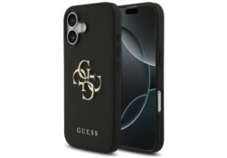 Étui Guess Grained Big 4G & Classic Logo pour iPhone 17 noir GUHCP17SPGT4MBK