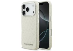 Étui Karl Lagerfeld FW Stamped Karl      MagSafe pour iPhone 17 Pro beige KLHMP17LPGKLFOFE