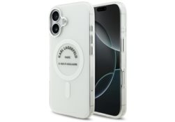 Étui Karl Lagerfeld IML Karl RSG Logo MagSafe pour iPhone 17 transparent KLHMP17SHKRSGPT