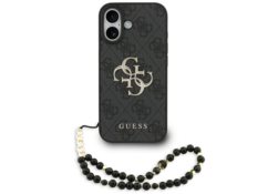Étui Guess 4G Strap 4G Classic Logo pour   iPhone 17 noir GUHCP17SP4GMGSK