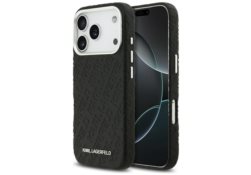 Étui Karl Lagerfeld FW Stamped Karl      MagSafe pour iPhone 17 Pro noir KLHMP17LPGKLFOFK