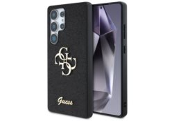 Étui Guess Fixed Glitter Big 4G Metal    Logo pour Samsung Galaxy S25 Ultra noir GUHCS25LHG4SGK
