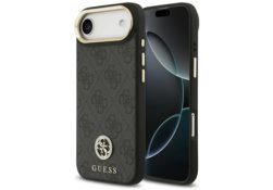 Étui Guess 4G Strass Logo MagSafe pour     iPhone Air noir GUHMP17MP4GRMDEK