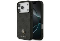 Étui Guess 4G Small Classic Logo MagSafe pour iPhone 17 Pro noir GUHMP17LP4SM4MK